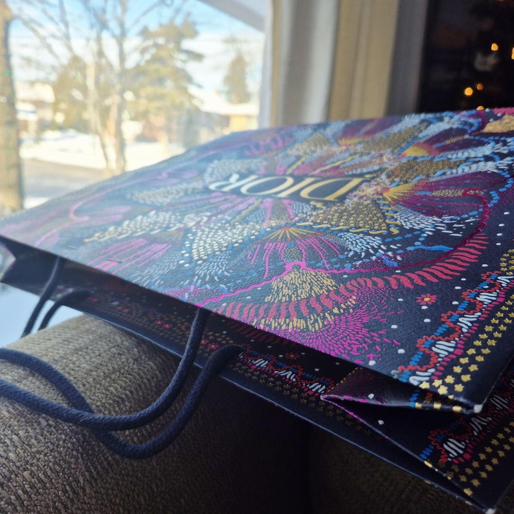 Luxury Christian  Dior Holiday Toile Dior Multicolor Designergift  Bag 16.5x5x12 - Picture 7 of 16